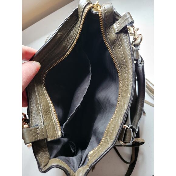 Rebecca Minkoff Olive Green Micro Regan Satchel Crossbody Bag - Picture 6 of 9